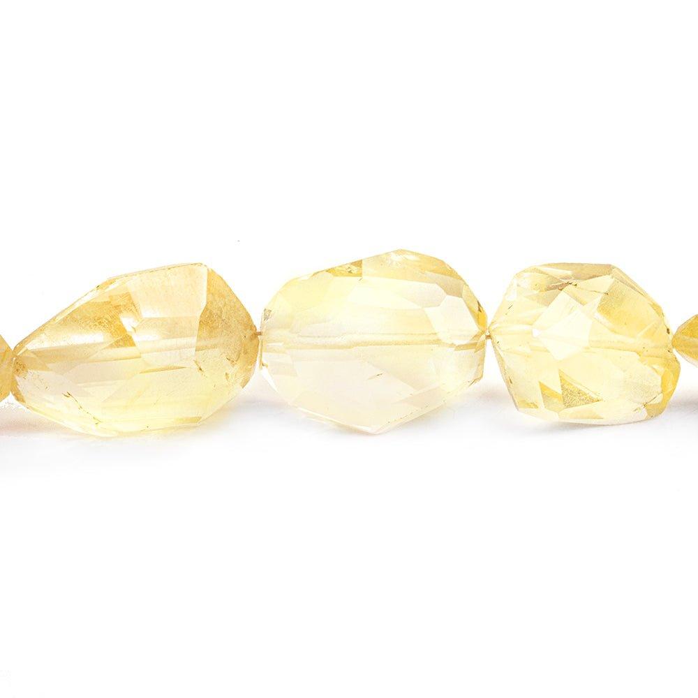18mm Citrine Faceted Nugget Beads 16 inch 28 pieces - The Bead Traders