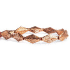 18mm Copper Bicone Beads 8 inch 10 pieces - The Bead Traders