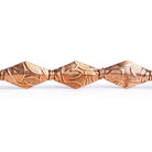 18mm Copper Bicone Beads 8 inch 10 pieces - The Bead Traders