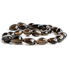 18mm Smoky Quartz Plain Nugget Beads 17 inch 25 pieces - The Bead Traders