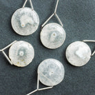 18mm Solar Quartz Plain Coin Focal Bead 1 Piece - The Bead Traders