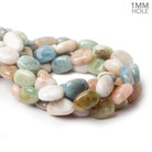 18x13-20x14mm Multi Beryl straight drilled plain nuggets 16 inch 20 large hole beads - The Bead Traders