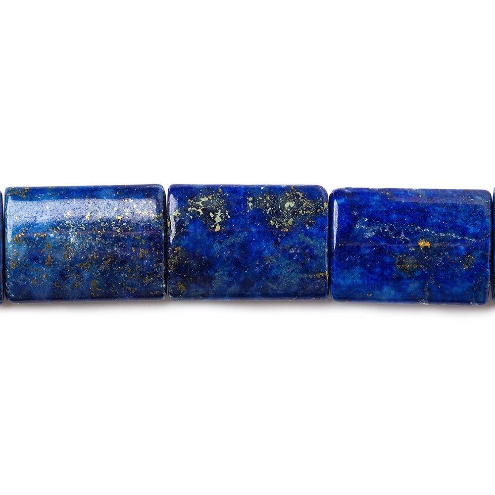 18x13mm Lapis Lazuli plain rectangle 16 inch 22 beads - The Bead Traders