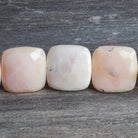 19-23mm Pink Peruvian Opal Faceted Pillows 8 inch 10 beads - The Bead Traders