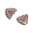 19mm Watermelon Tourmaline Slice Beads - Set of 2 - The Bead Traders