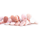 19x13mm-23x15mm Pink Peruvian Opal Plain Pear Beads 8.5 inch 39 pieces - The Bead Traders