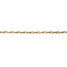 1mm 22kt Gold plated Tear Drop Link Chain by the Foot - The Bead Traders