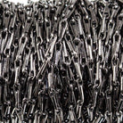 1mm Black Gold plated Tear Drop Link Chain by the Foot - The Bead Traders