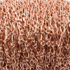 1mm Rose Gold plated Figaro Link Chain sold by the foot - The Bead Traders