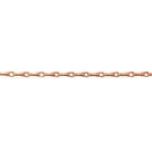 1mm Rose Gold plated Tear Drop Link Chain by the Foot - The Bead Traders