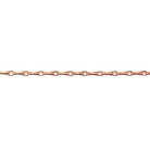 1mm Rose Gold plated Tear Drop Link Chain sold by the foot - The Bead Traders