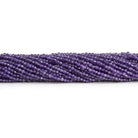 2-2.2mm Amethyst Microfaceted Rounds 12 inch 130 beads - The Bead Traders