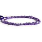 2-2.2mm Amethyst Microfaceted Rounds 12 inch 130 beads - The Bead Traders