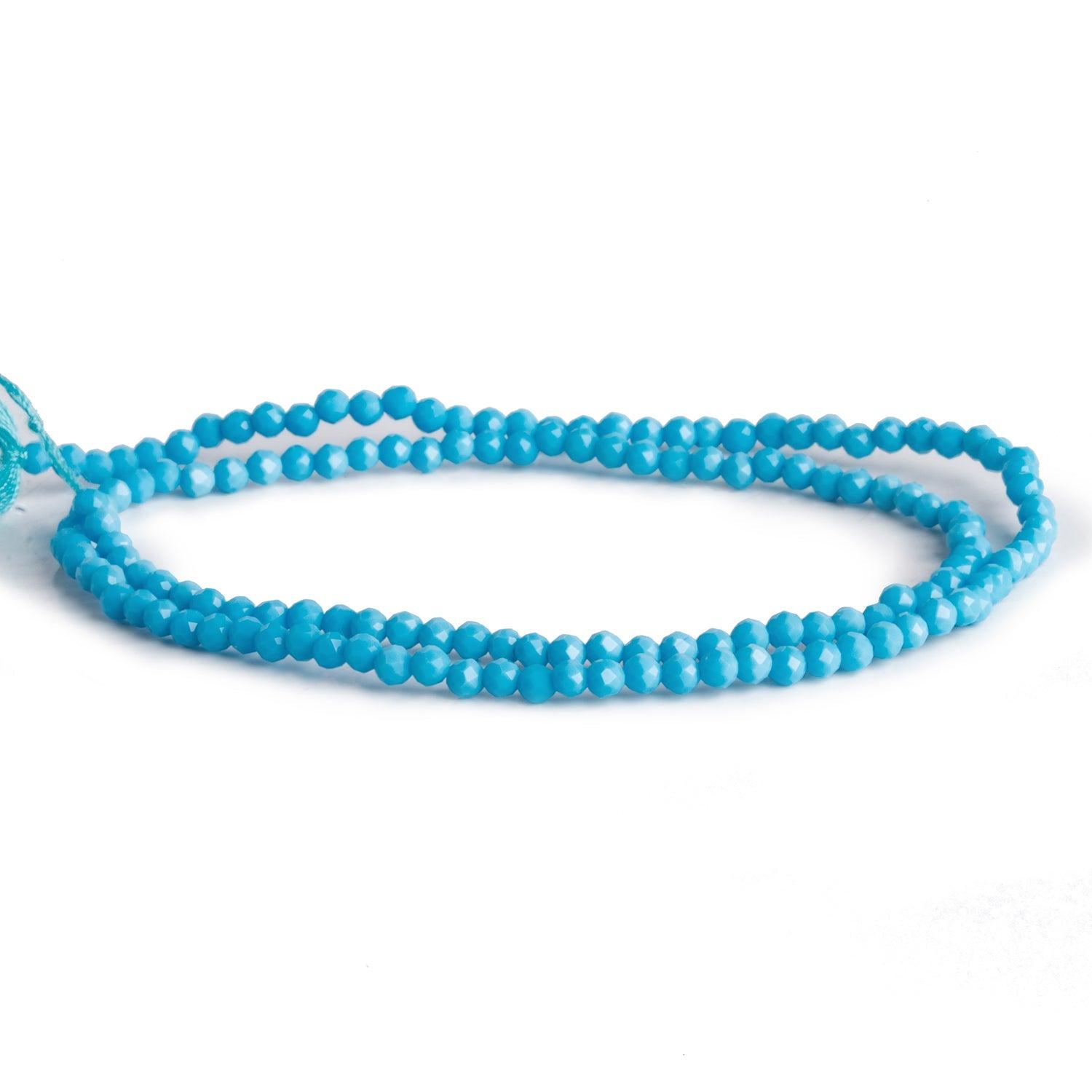2-2.2mm Howlite Microfaceted Rounds 12 inch 140 beads - The Bead Traders