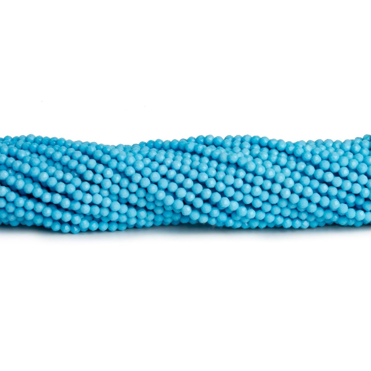 2-2.2mm Howlite Microfaceted Rounds 12 inch 140 beads - The Bead Traders