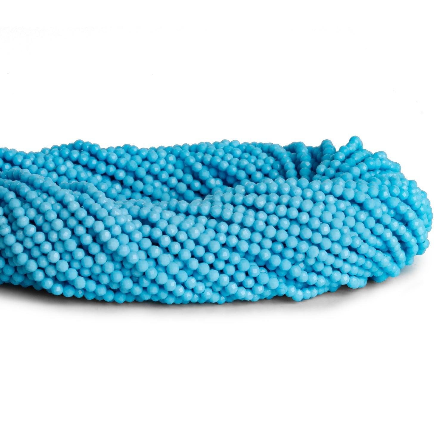 2-2.2mm Howlite Microfaceted Rounds 12 inch 140 beads - The Bead Traders