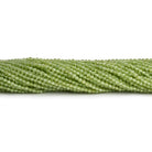 2-2.2mm Peridot Microfaceted Rounds 12 inch 130 beads - The Bead Traders
