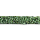 2-2.2mm Prehnite Microfaceted Rounds 12 inch 130 beads - The Bead Traders
