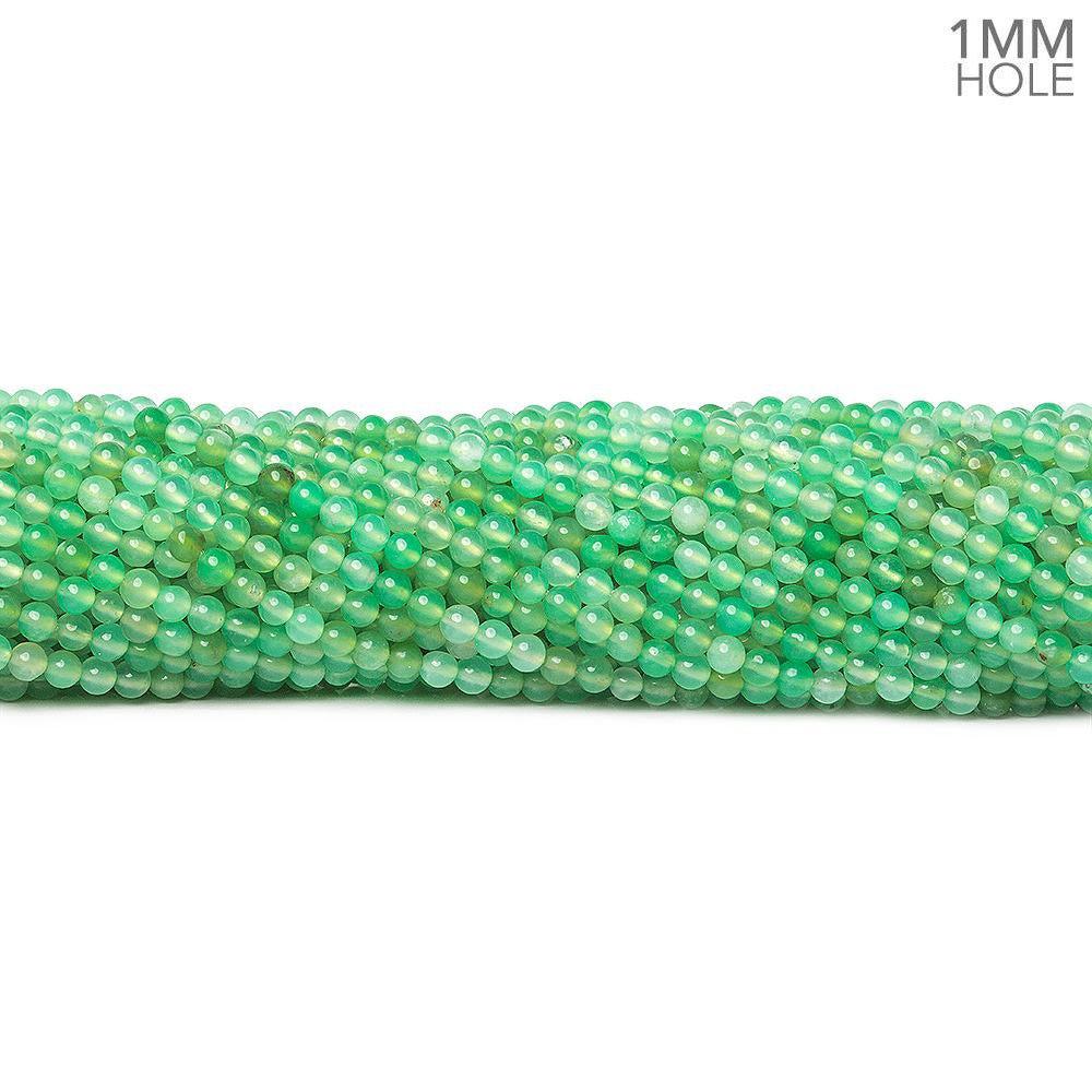 2-2.5mm Chrysoprase plain round beads 16 inch 165 pieces - The Bead Traders