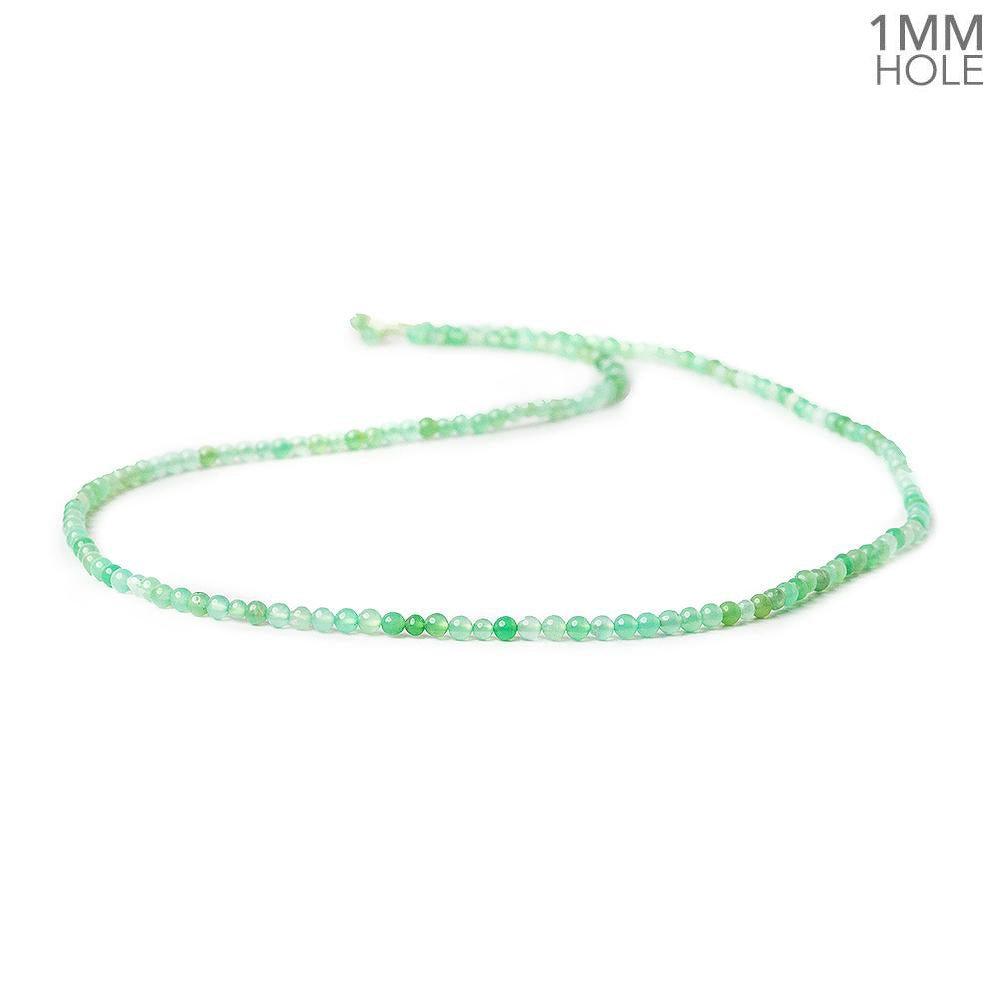 2-2.5mm Chrysoprase plain round beads 16 inch 165 pieces - The Bead Traders