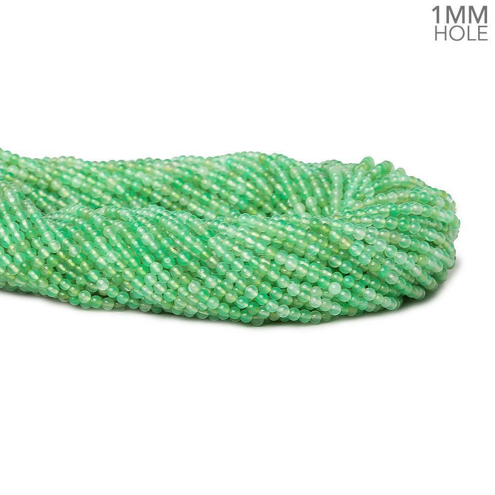 2-2.5mm Chrysoprase plain round beads 16 inch 165 pieces - The Bead Traders