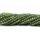 2-2.5mm Green Apatite plain rounds 13 inch 110 beads - The Bead Traders