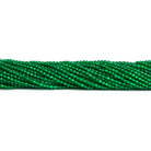 2-2.5mm Green Onyx Microfaceted Rounds 12 inch 130 beads - The Bead Traders