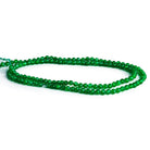 2-2.5mm Green Onyx Microfaceted Rounds 12 inch 130 beads - The Bead Traders