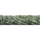 2-2.5mm Green Tourmalinated Quartz Microfaceted Rounds 12 inch 140 beads - The Bead Traders