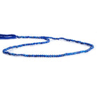 2-2.5mm Light Lapis Lazuli MicroFaceted rondelles 13 inch 155 beads - The Bead Traders