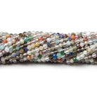 2-2.5mm Multi Gemstone Micro Faceted rondelle beads 13 inch 140 pieces - The Bead Traders