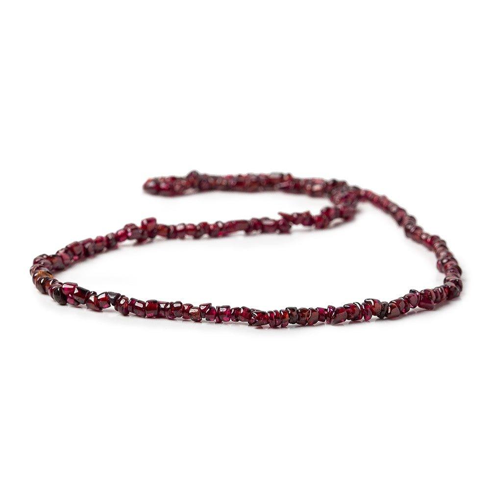 2-3mm Garnet plain Heishi beads 14 inch 210 pieces - The Bead Traders