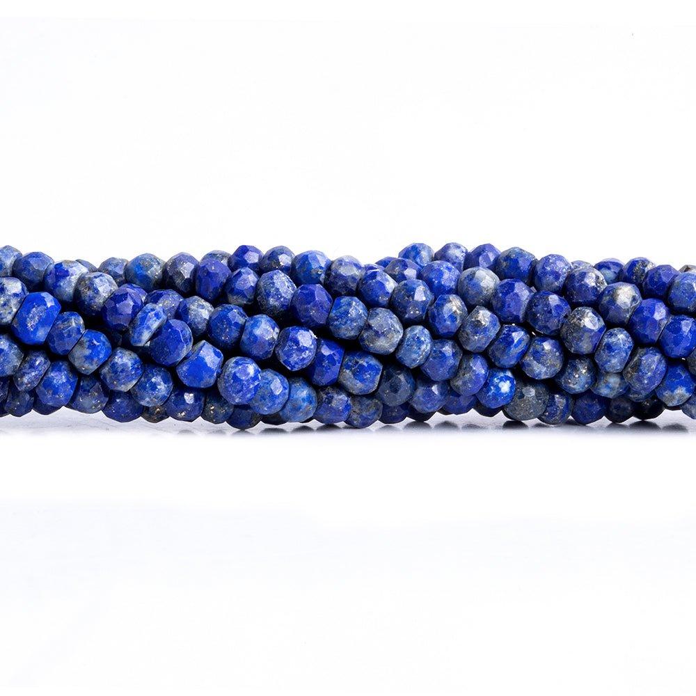 2-3mm Lapis Lazuli native faceted rondelle beads 13 inch 114 pieces - The Bead Traders
