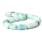 20mm Blue Peruvian Opal Plain Rectangle Beads, 15.5 inch, 22 beads - The Bead Traders