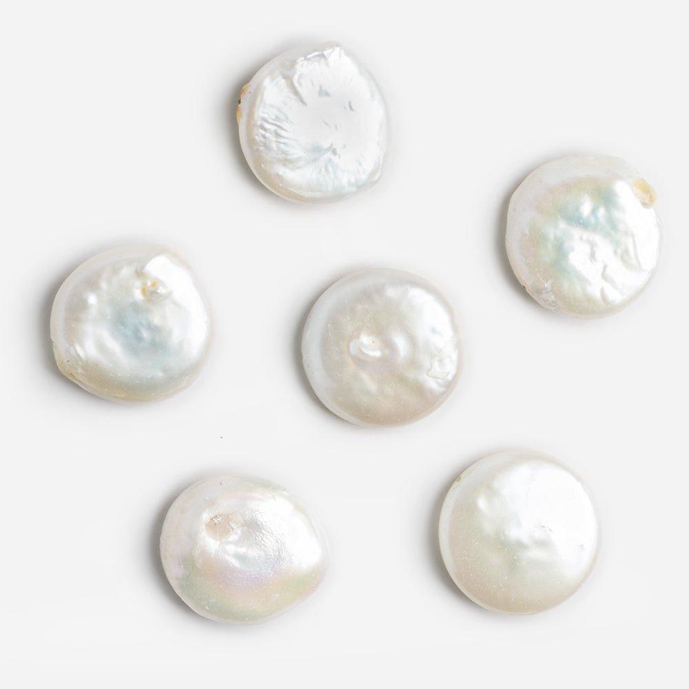 20mm Off White Coin Pearl Focal 1 Piece - The Bead Traders