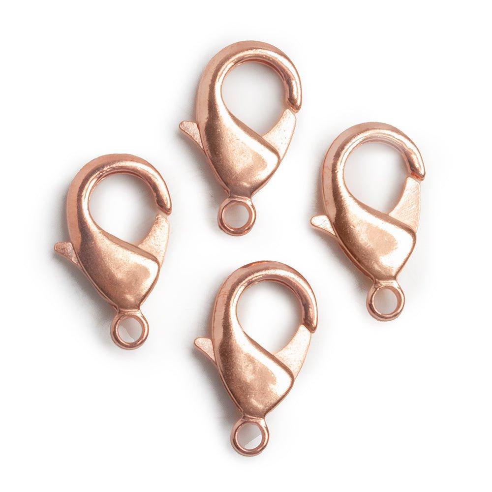 20mm Rose Gold plated Lobster Clasp Set of 4 - The Bead Traders
