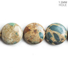20mm Venus Jasper Plain Coin Beads 16 inch 20 pieces - The Bead Traders