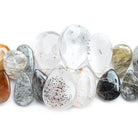 20x12mm-27x19mm Multi Gemstone Plain Pear Beads 8.5 inch 44 pieces - The Bead Traders