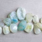 20x14mm Light Blue Drusy Nuggets 7.5 inch 31 beads - The Bead Traders