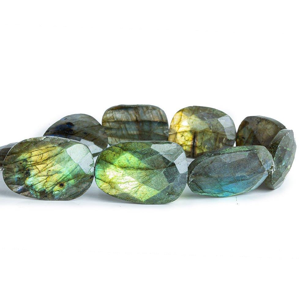 20x15mm-23.5x20mm Labradorite Faceted Nugget Beads 8 inch 9 pieces - The Bead Traders