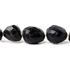 20x18mm Black Agate Plain Nugget Beads 15 inch 18 pieces - The Bead Traders