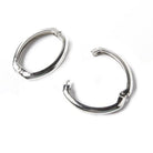 20x27mm Silvertone Alloy Hinged Connector set of 2 - The Bead Traders