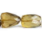 21.5x14-35x18mm Beer Quartz Faceted Nuggets 16 inch 11 pieces - The Bead Traders