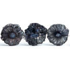 21mm-24.5mm Black Solar Quartz Slice Beads 8 inch 9 pieces - The Bead Traders