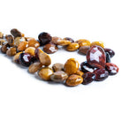21mm Multiple Gemstone Faceted Heart Beads 9 inches 42 beads - The Bead Traders