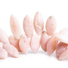 21x11mm-28x13mm Pink Peruvian Opal Plain Marquise Beads 9 inch 40 pieces - The Bead Traders