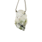 21x15mm Black Tourmalinated Quartz Natural Crystal Cluster Pendant 1 piece - The Bead Traders