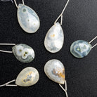 21x15mm Solar Quartz Faceted Pear Focal 1 Bead - The Bead Traders