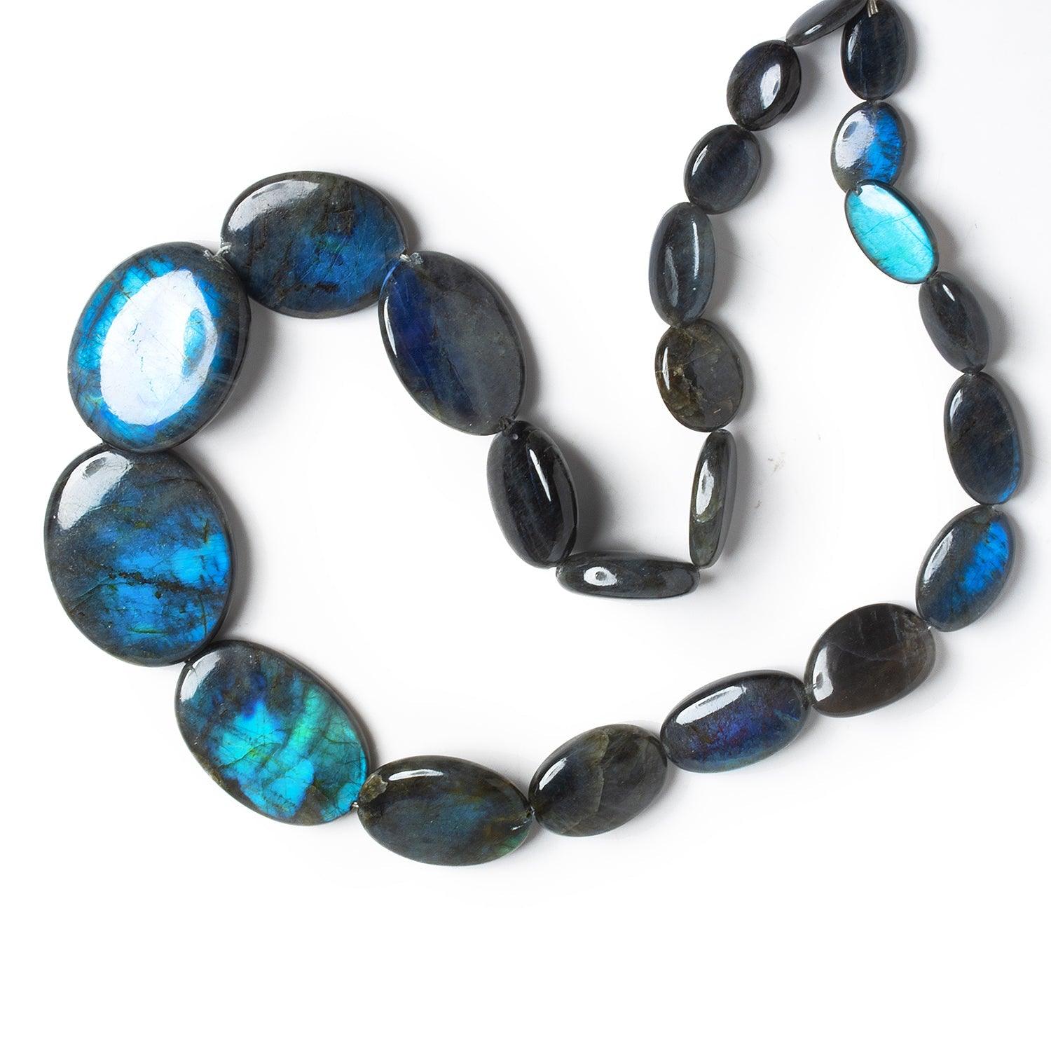 21x18mm Labradorite Plain Nuggets 18 inch 22 beads - The Bead Traders