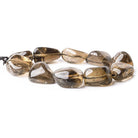 22 - 28mm Smoky Quartz Plain Nugget Beads LOT OF 17 pieces - The Bead Traders